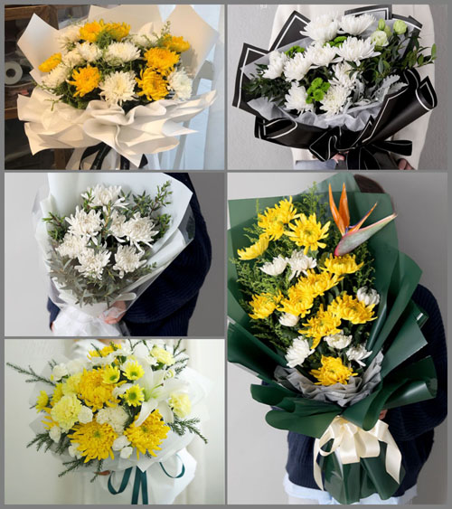 广东江门市台山市汶村镇九岗村白事花束代送